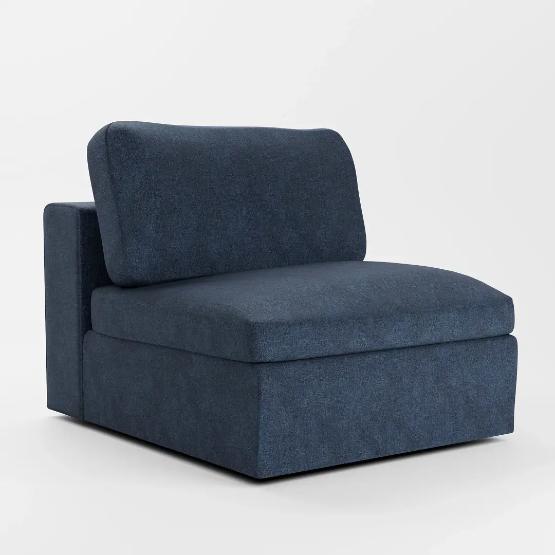 Destin Maguire Blue Fabric Swivel Chair Destin Maguire Blue Fabric Swivel Chair