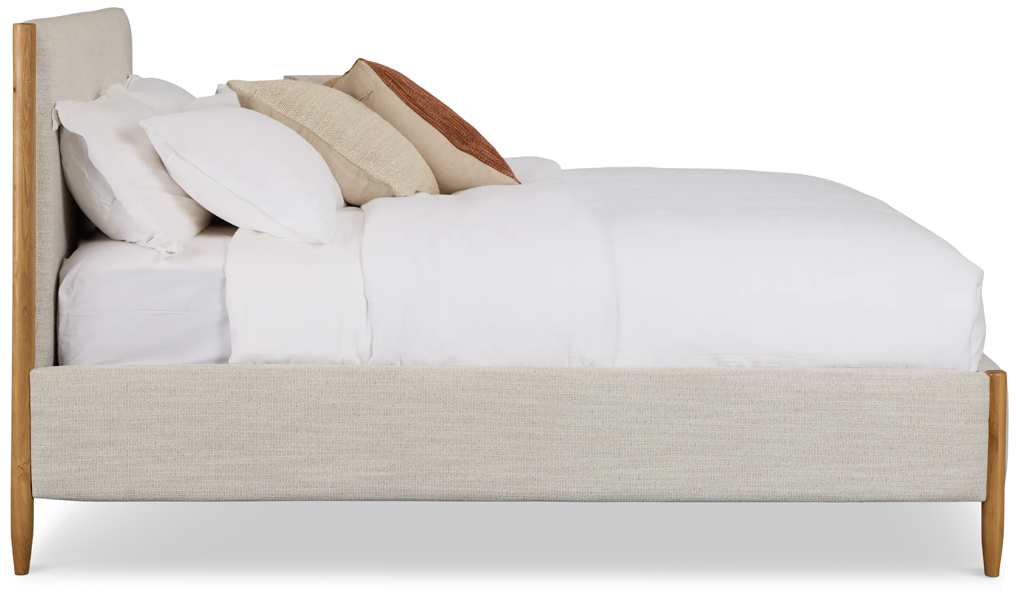 Stockton White Uph Panel Bed