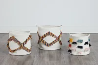Octavio Multicolored Set Of 3 Basket