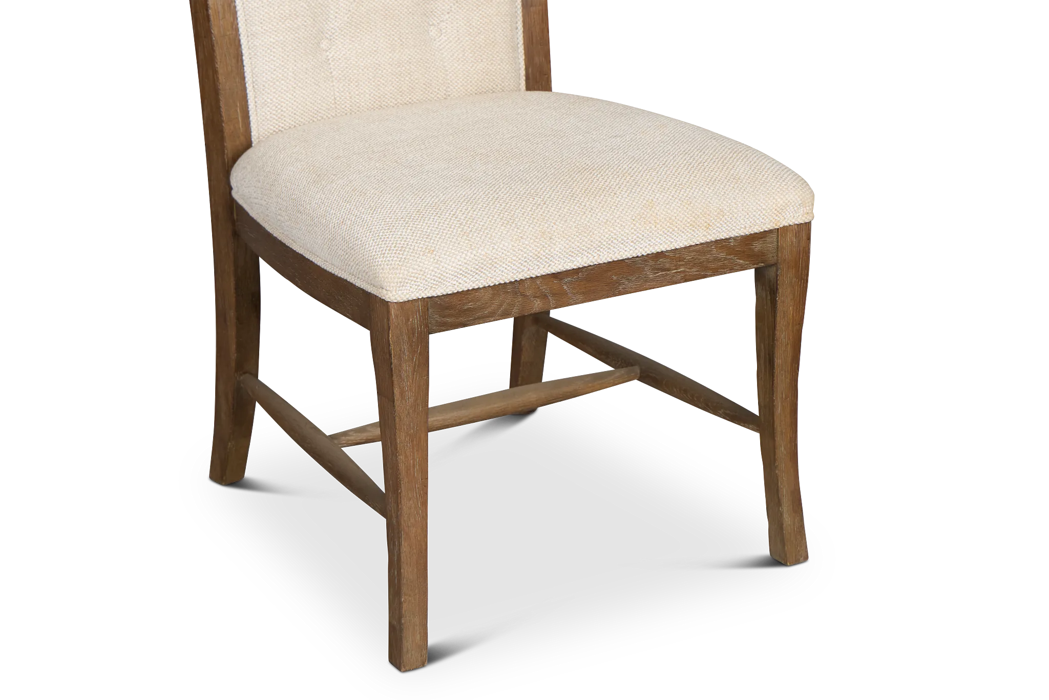 Rustic Patina Light Tone Upholstered Side Chair