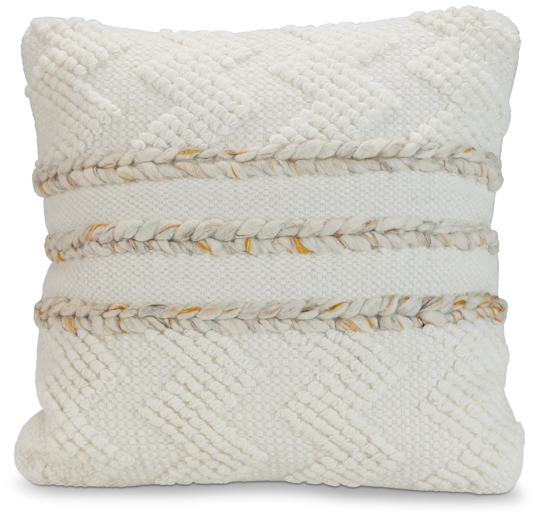 Goldie Ivory 18" Accent Pillow