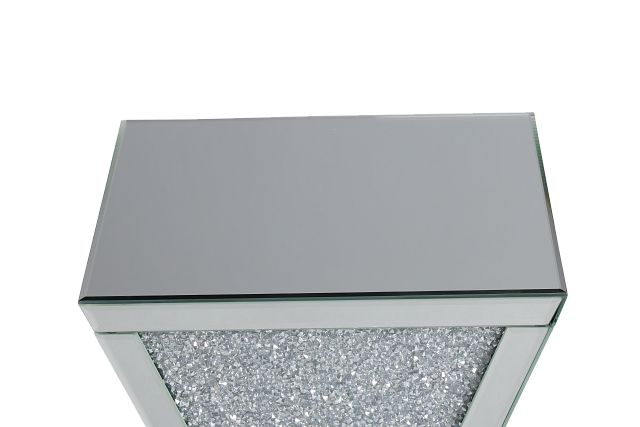 Harriet Black Mirrored Accent Table