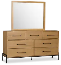 Highland Light Tone Dresser & Mirror