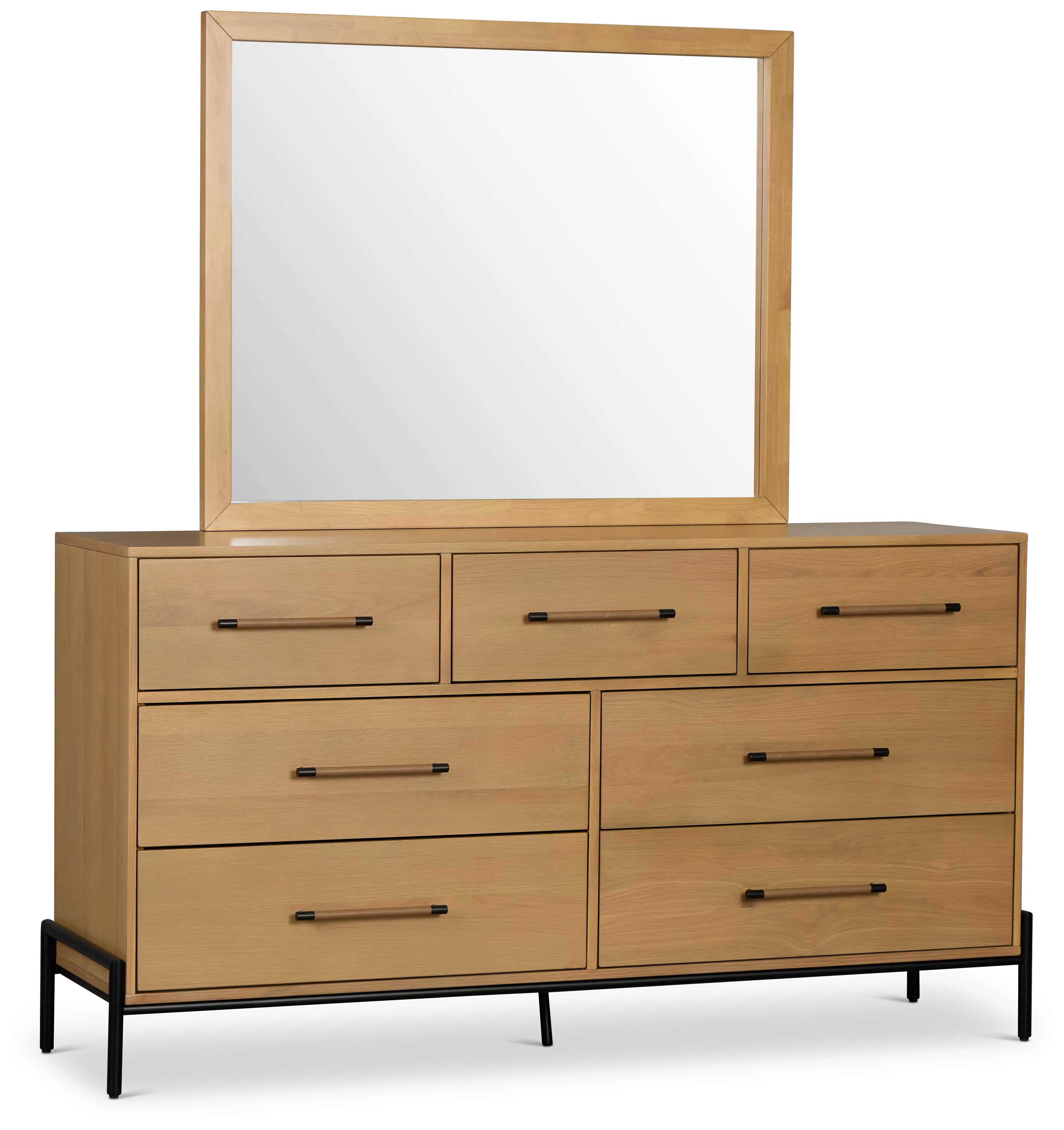 Highland Light Tone Dresser & Mirror Highland Light Tone Dresser & Mirror