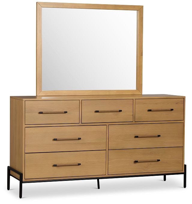 Highland Light Tone Dresser & Mirror