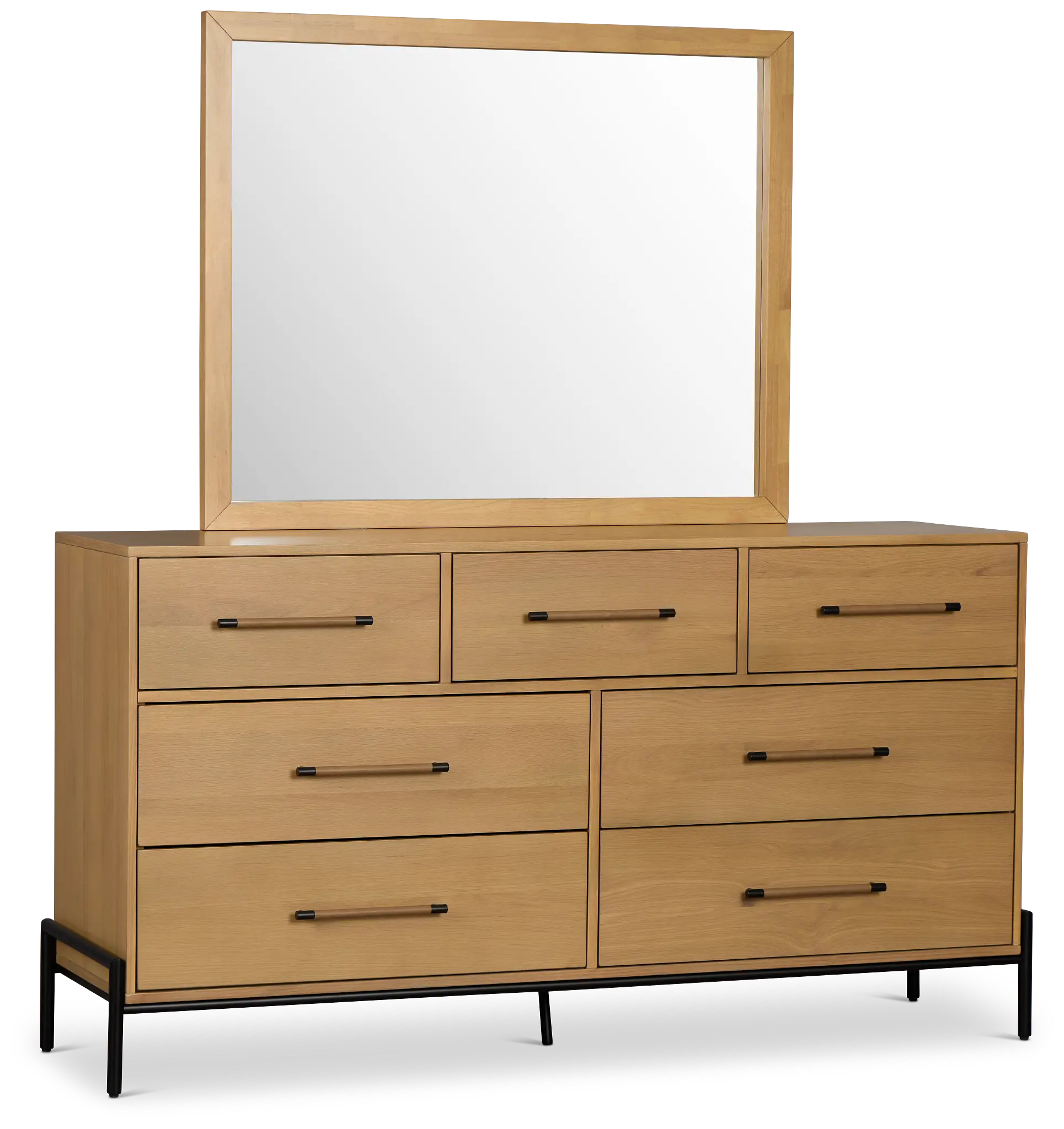 Highland Light Tone Dresser & Mirror Highland Light Tone Dresser & Mirror
