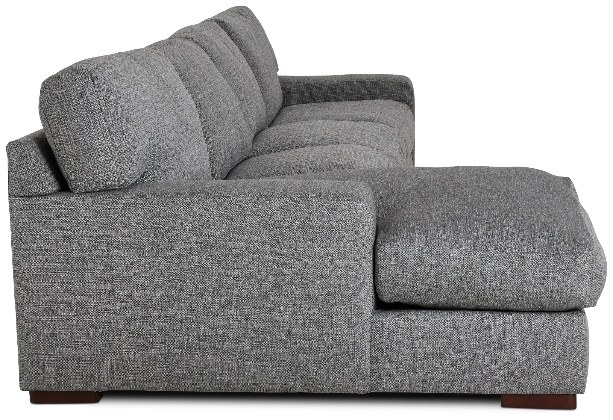 Veronica Dark Gray Down Small Left Chaise Sectional