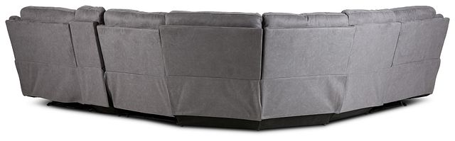 Scout Gray Micro Medium Triple Power Sectional (5)