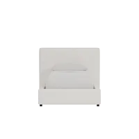 Grayton Gellar Beige 44" Upholstered Platform Bed