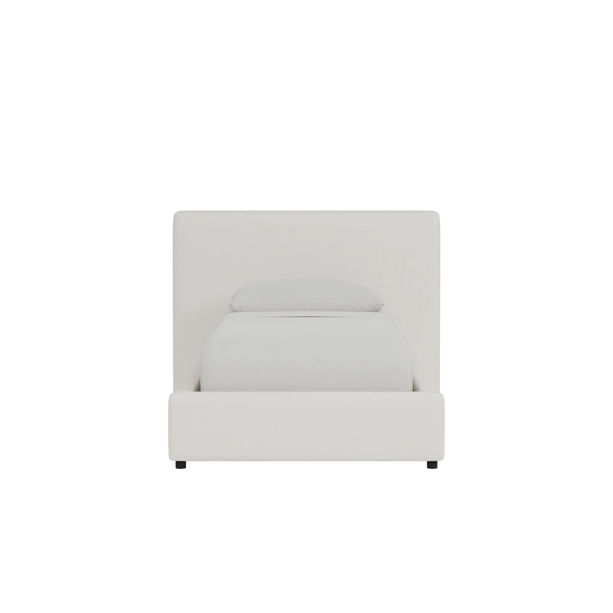 Grayton Gellar Beige 44" Upholstered Platform Bed