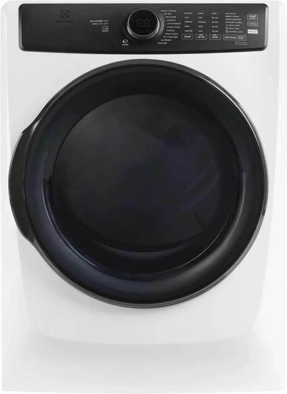 Electrolux 7738 Series White Front Load Electric Dryer Electrolux 7738 Series White Front Load Electric Dryer