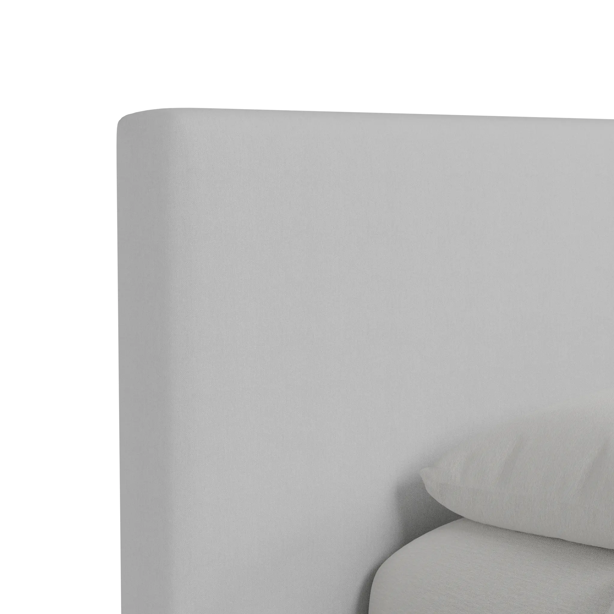 Grayton Revenue White 44" Upholstered Platform Bed Grayton Revenue White 44" Upholstered Platform Bed