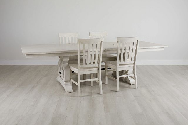 Sonoma Ivory Trestle Table & 4 Wood Chairs (0)
