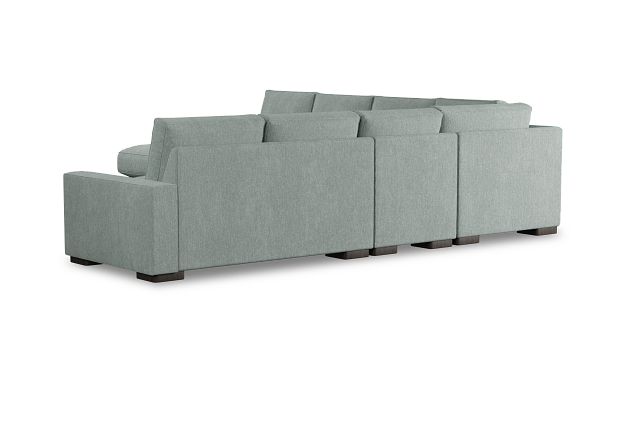 Edgewater Elevation Light Green Large Left Chaise Sectional