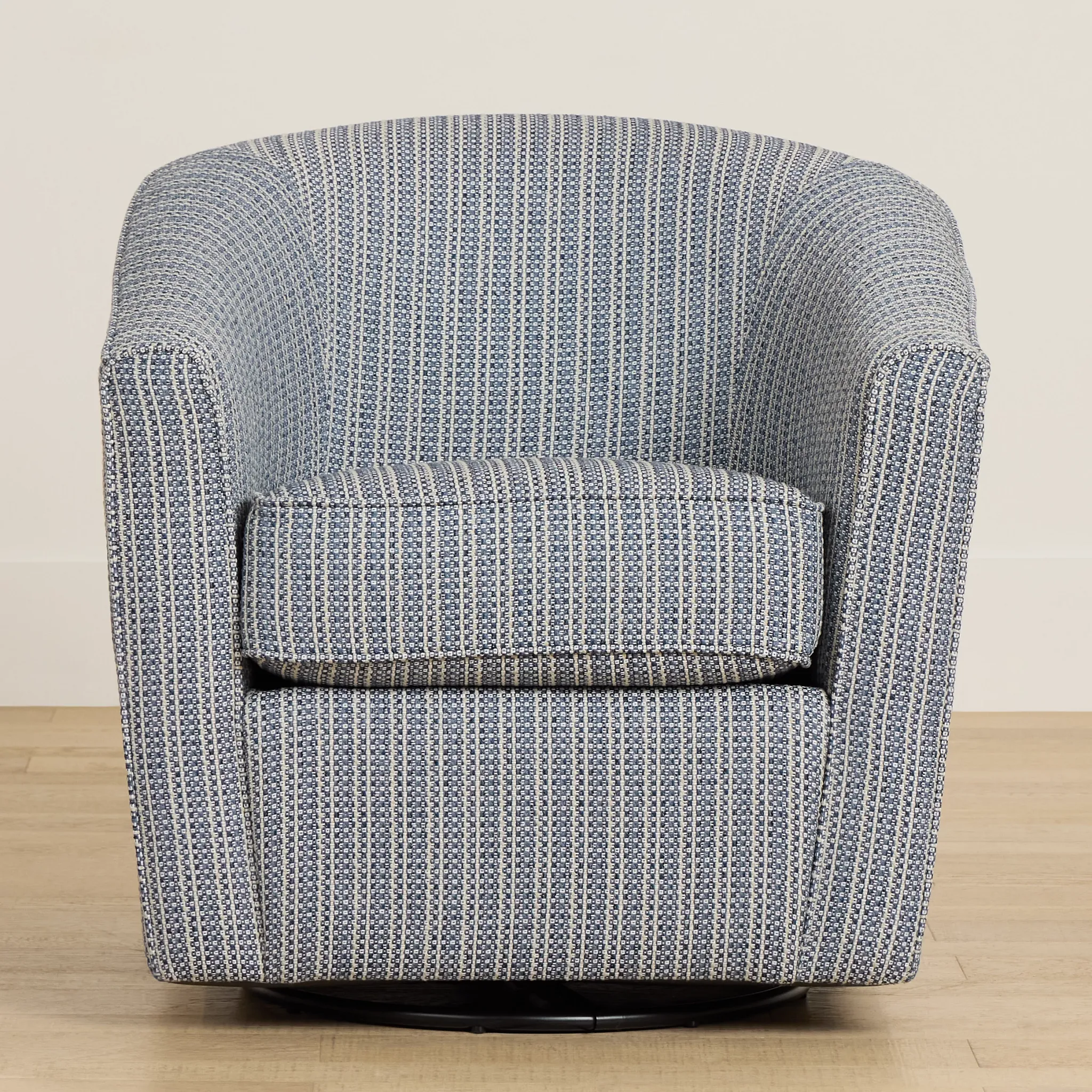 Driftwood Blue Glider Swivel Chair
