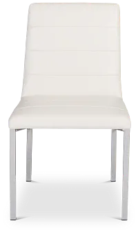 Amalfi White Upholstered Side Chair