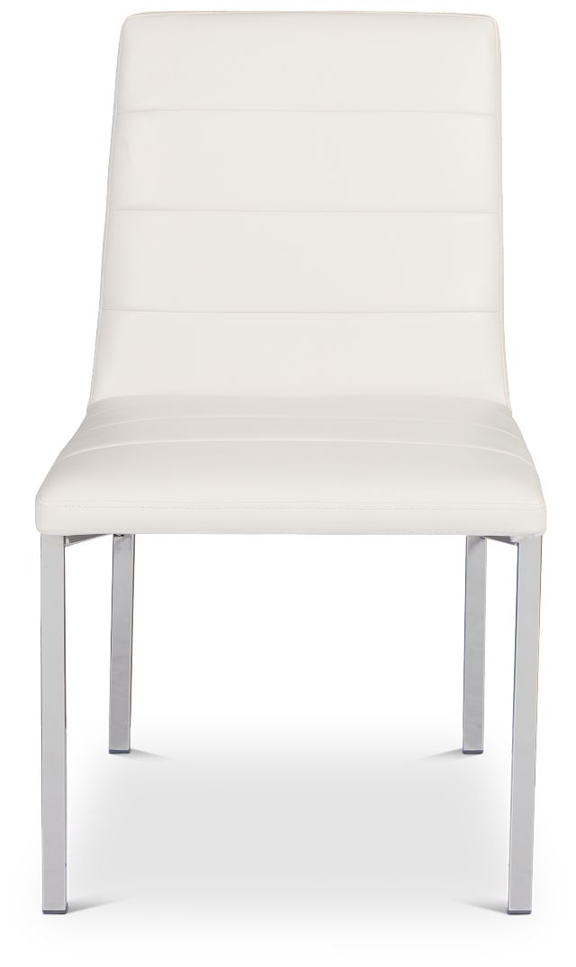 Amalfi White Upholstered Side Chair