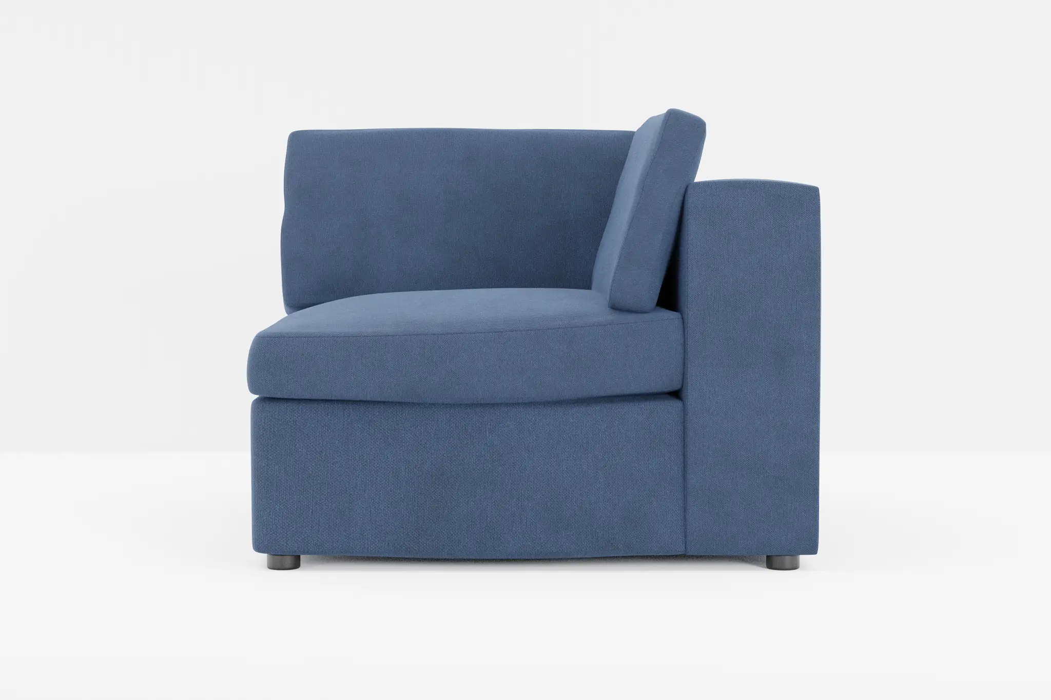 Destin Revenue Dark Blue Fabric Corner Chair Destin Revenue Dark Blue Fabric Corner Chair
