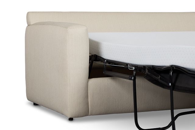Rhodes Beige Fabric Cooling Memory Foam Sleeper