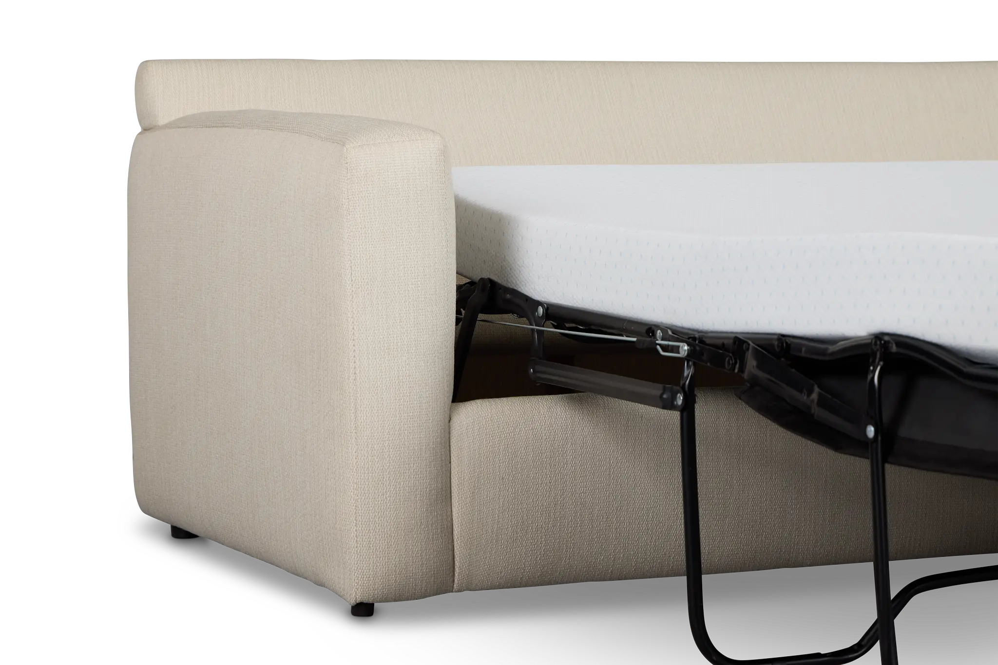 Rhodes Beige Fabric Cooling Memory Foam Sleeper Rhodes Beige Fabric Cooling Memory Foam Sleeper