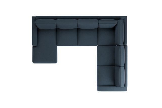 Edgewater Elite Blue Medium Left Chaise Sectional