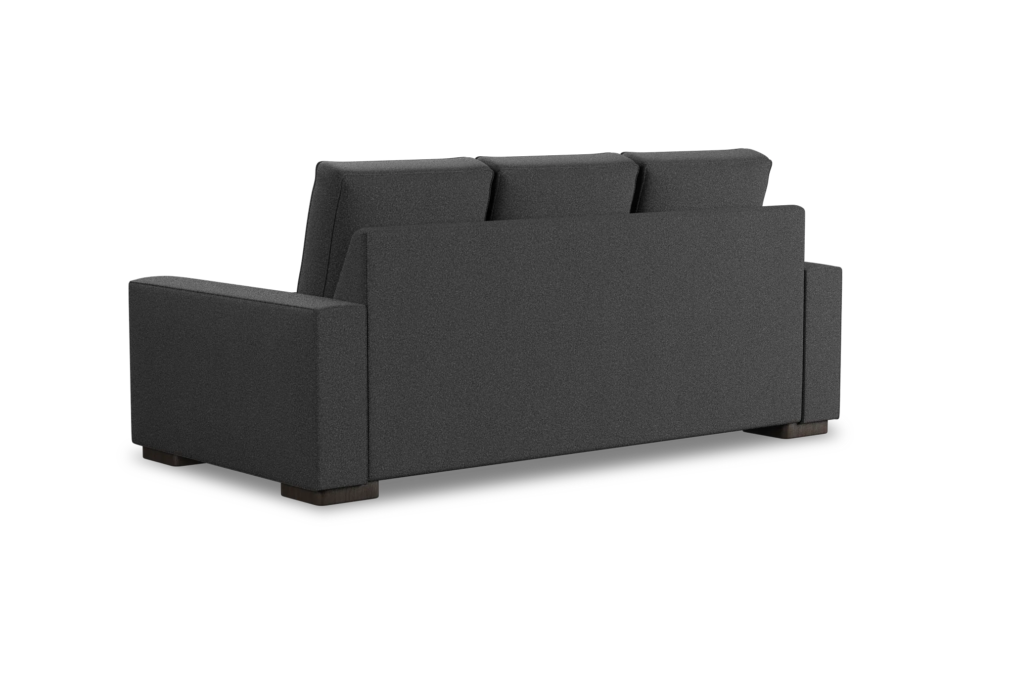 Edgewater Delray Dark Gray 84" Sofa W/ 3 Cushions