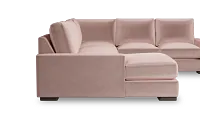 Edgewater Joya Light Pink Medium Left Chaise Sectional