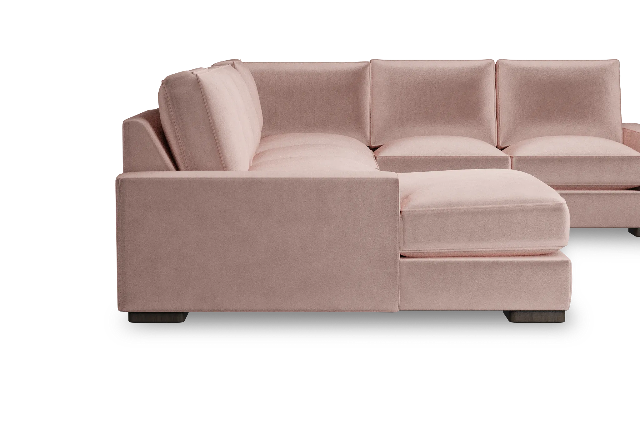 Edgewater Joya Light Pink Medium Left Chaise Sectional
