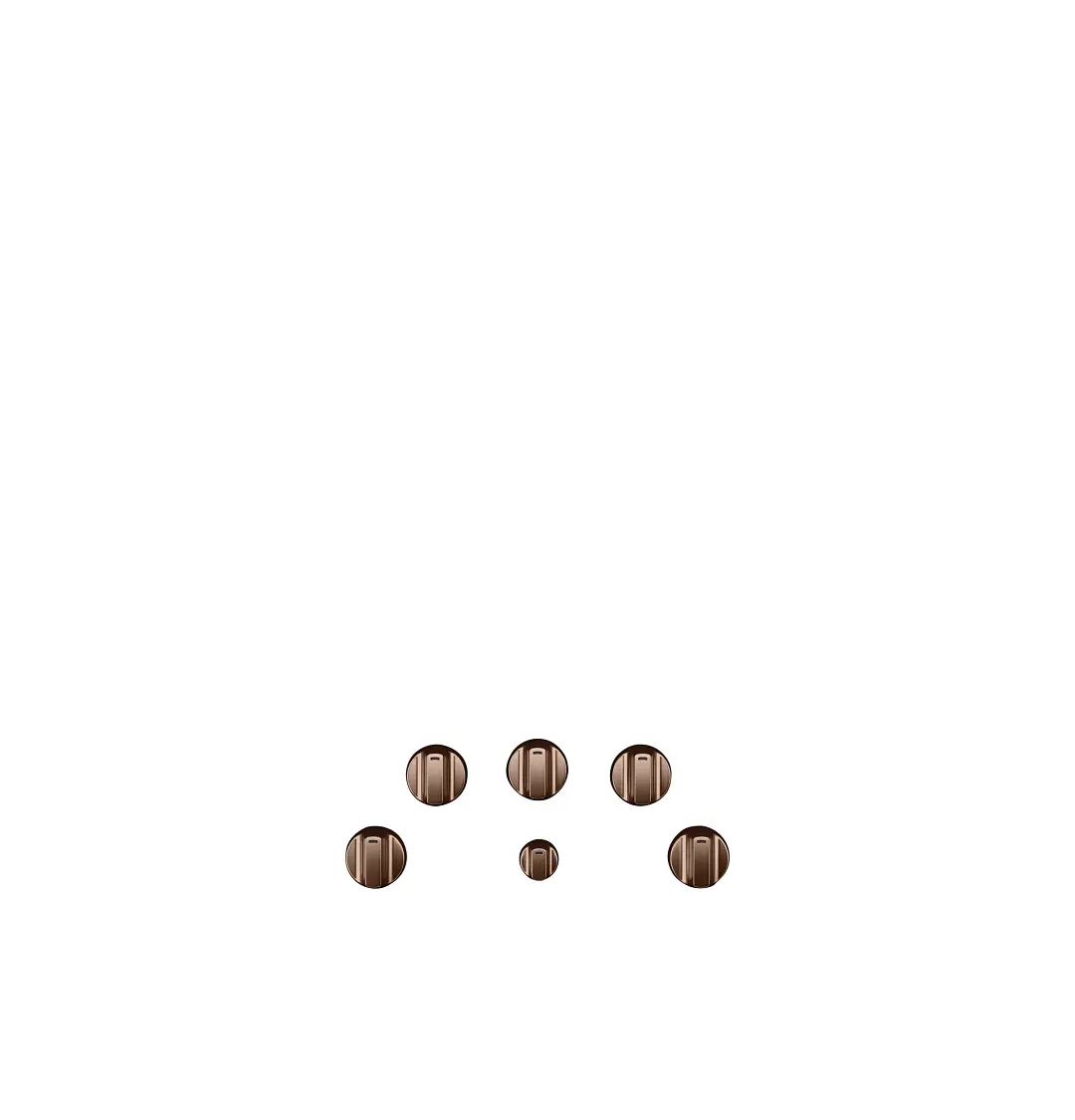 Cafe 1 Series Copper 5 Piece Electric Knob Cafe 1 Series Copper 5 Piece Electric Knob