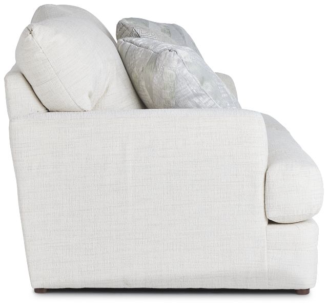 Hailey Light Beige Fabric Loveseat