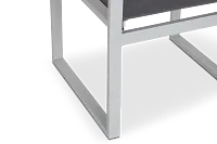 Linear2 White Aluminum Sling Arm Chair