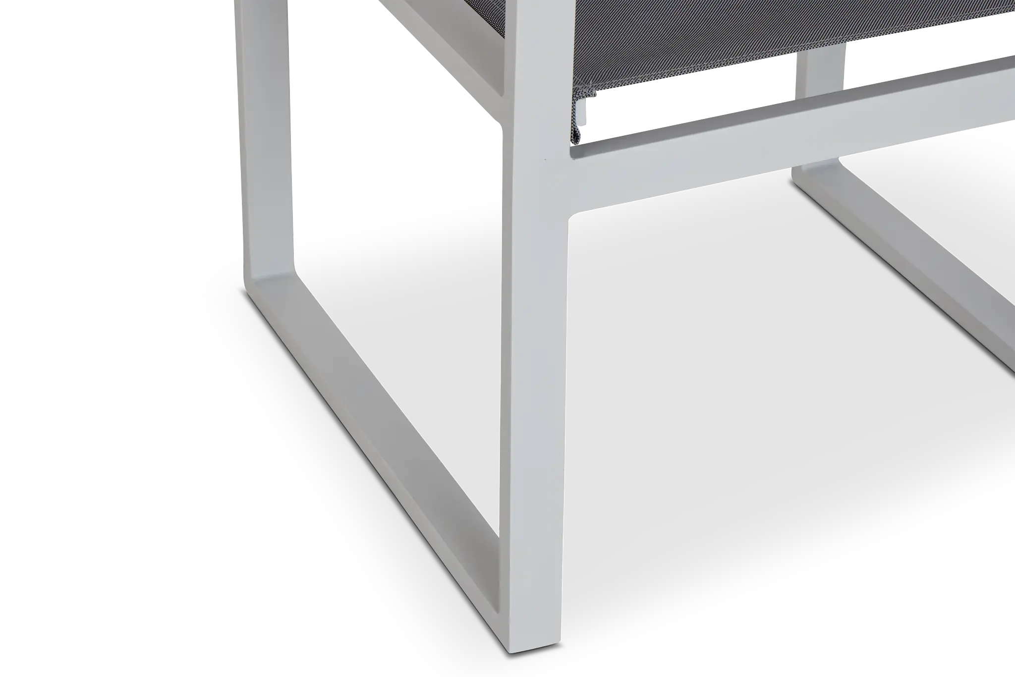 Linear2 White Aluminum Sling Arm Chair Linear2 White Aluminum Sling Arm Chair