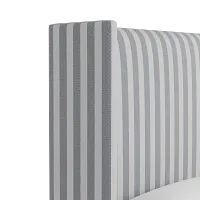 Captiva Sea Lane Light Gray 60" Upholstered Shelter Bed