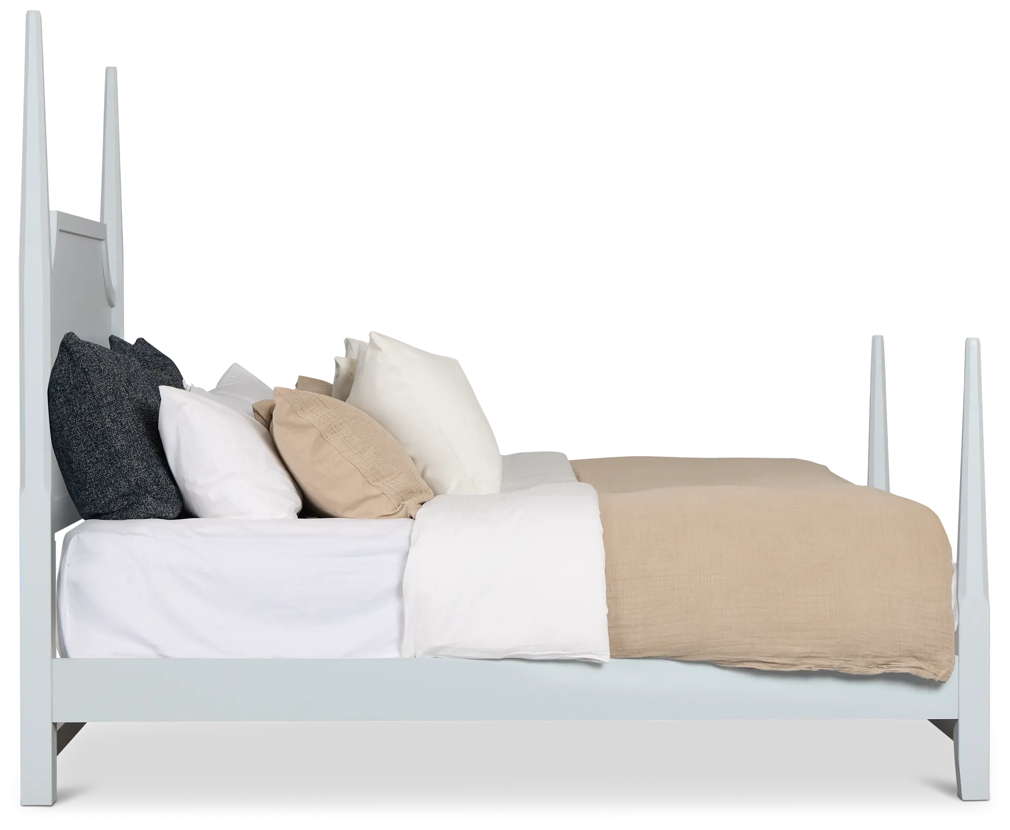 Carolina Light Blue Poster Bed Carolina Light Blue Poster Bed