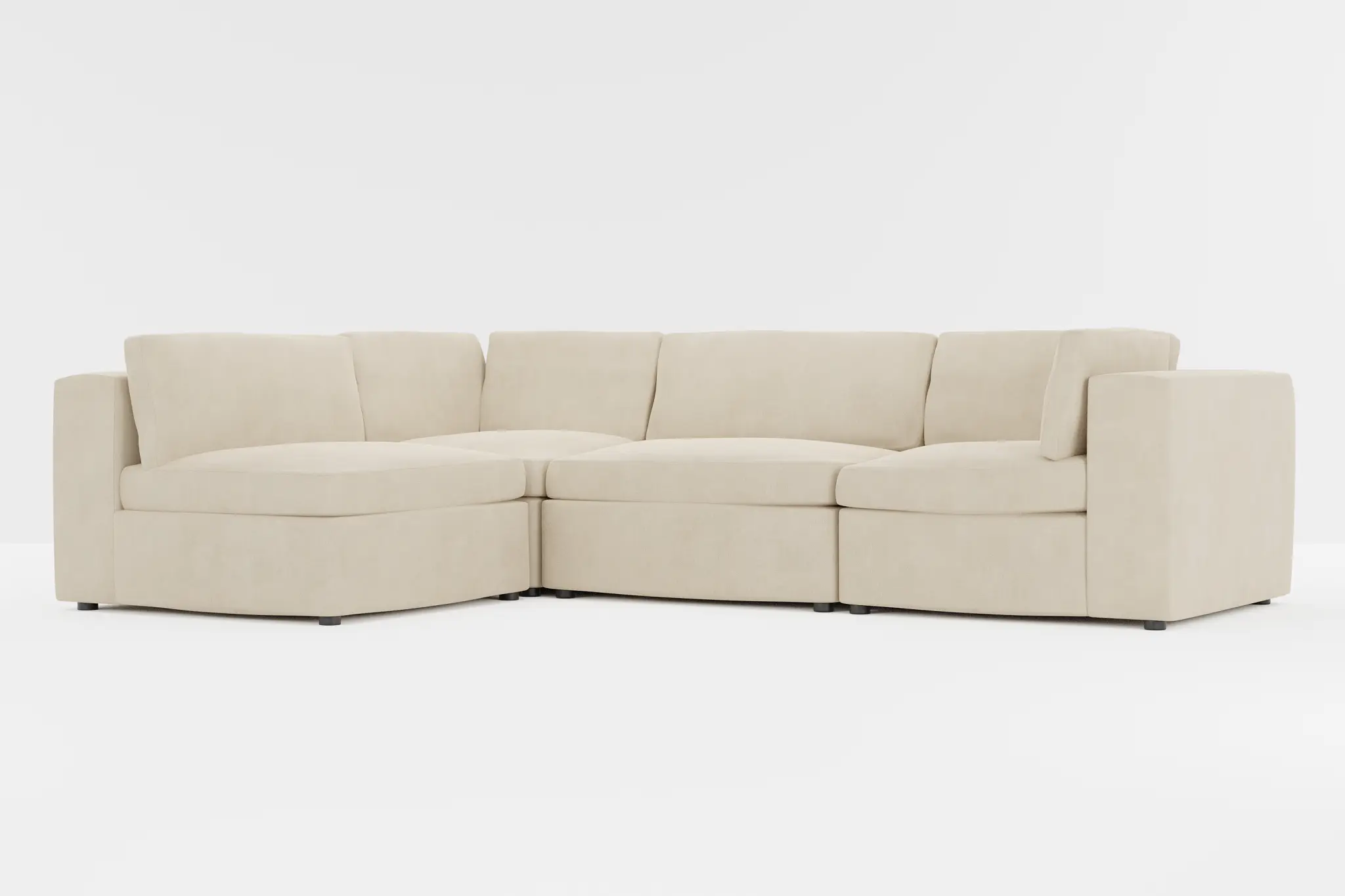 Destin Peyton Beige Fabric 4-piece Modular Sectional Destin Peyton Beige Fabric 4-piece Modular Sectional