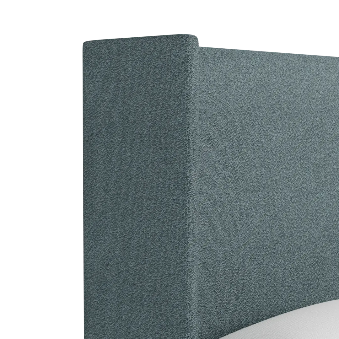 Captiva Sutton Blue 60" Upholstered Shelter Bed Captiva Sutton Blue 60" Upholstered Shelter Bed