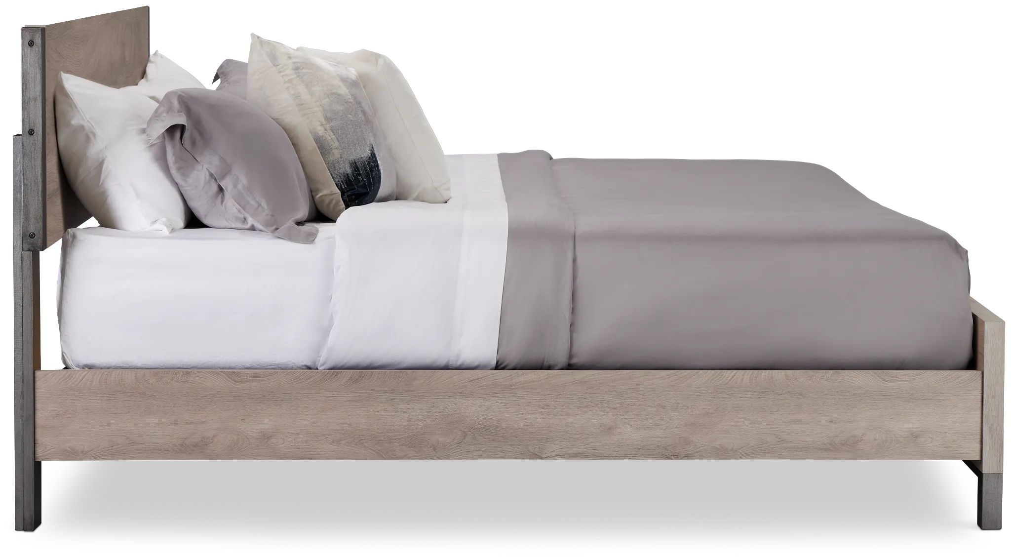 Evanston Gray Panel Bed