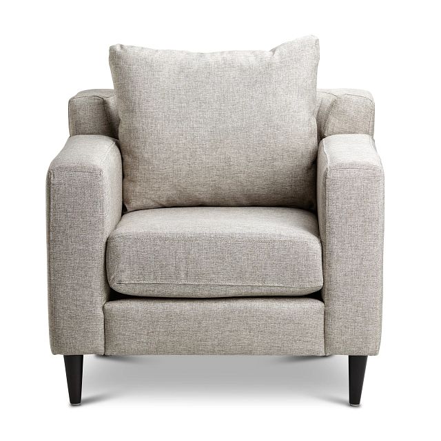 Novara Light Gray Fabric Accent Chair (2)