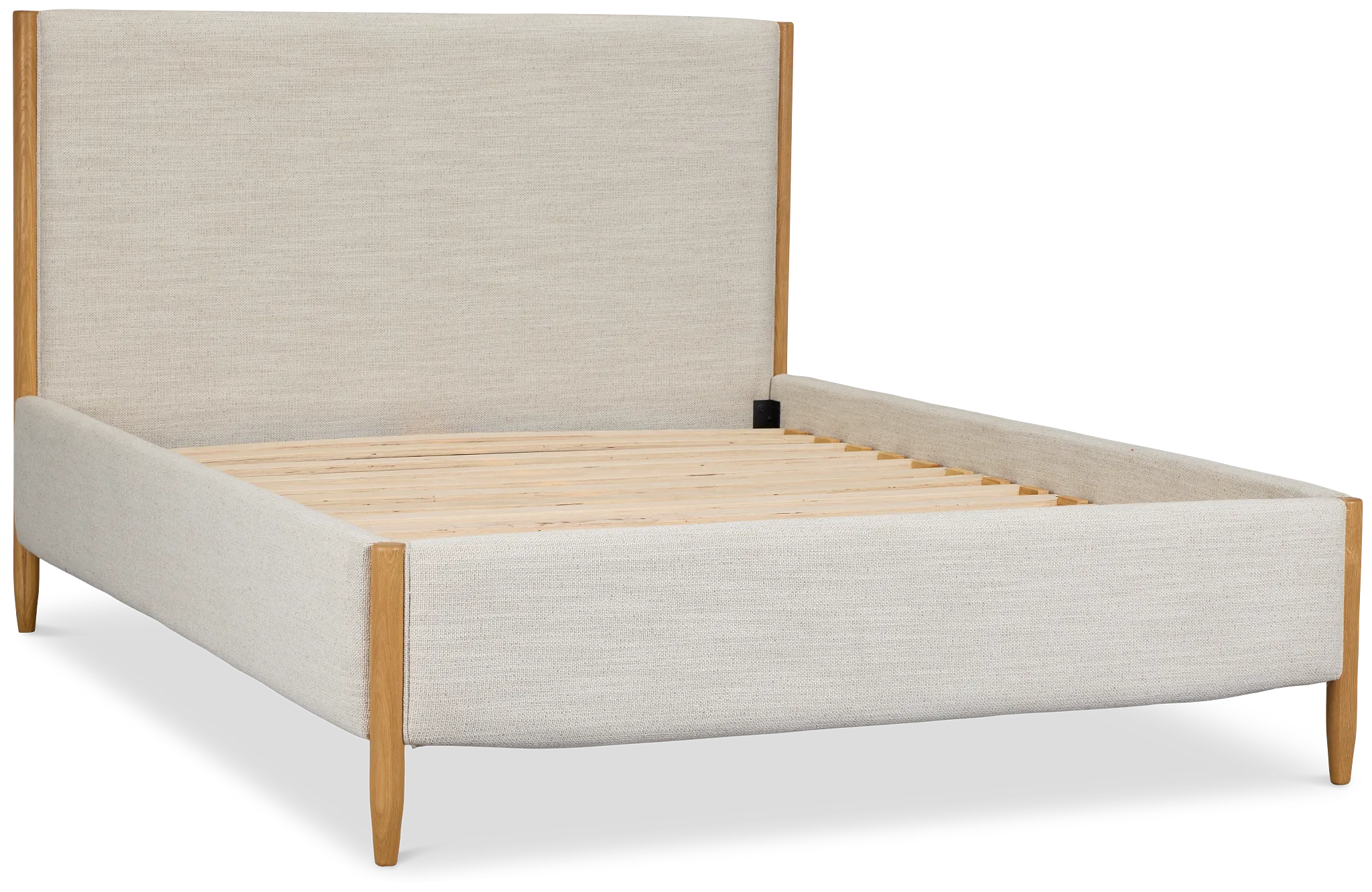 Stockton White Uph Panel Bed