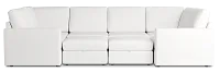 Citymod White Fabric 8-piece Pit Sectional
