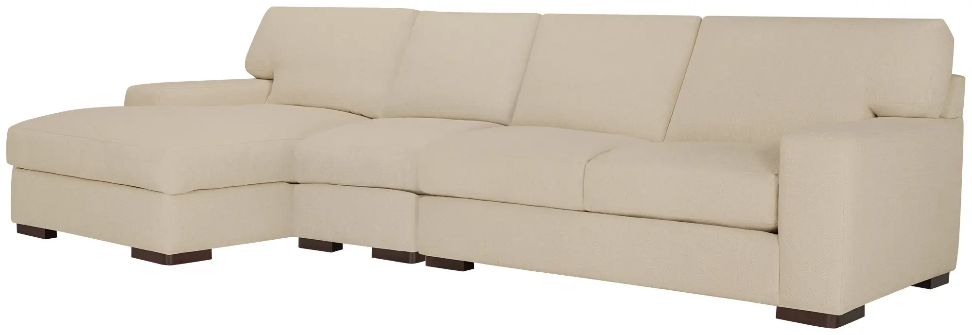 Veronica Khaki Down Small Left Chaise Sectional Veronica Khaki Down Small Left Chaise Sectional
