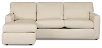 Rhodes Beige Fabric Left Chaise Sectional