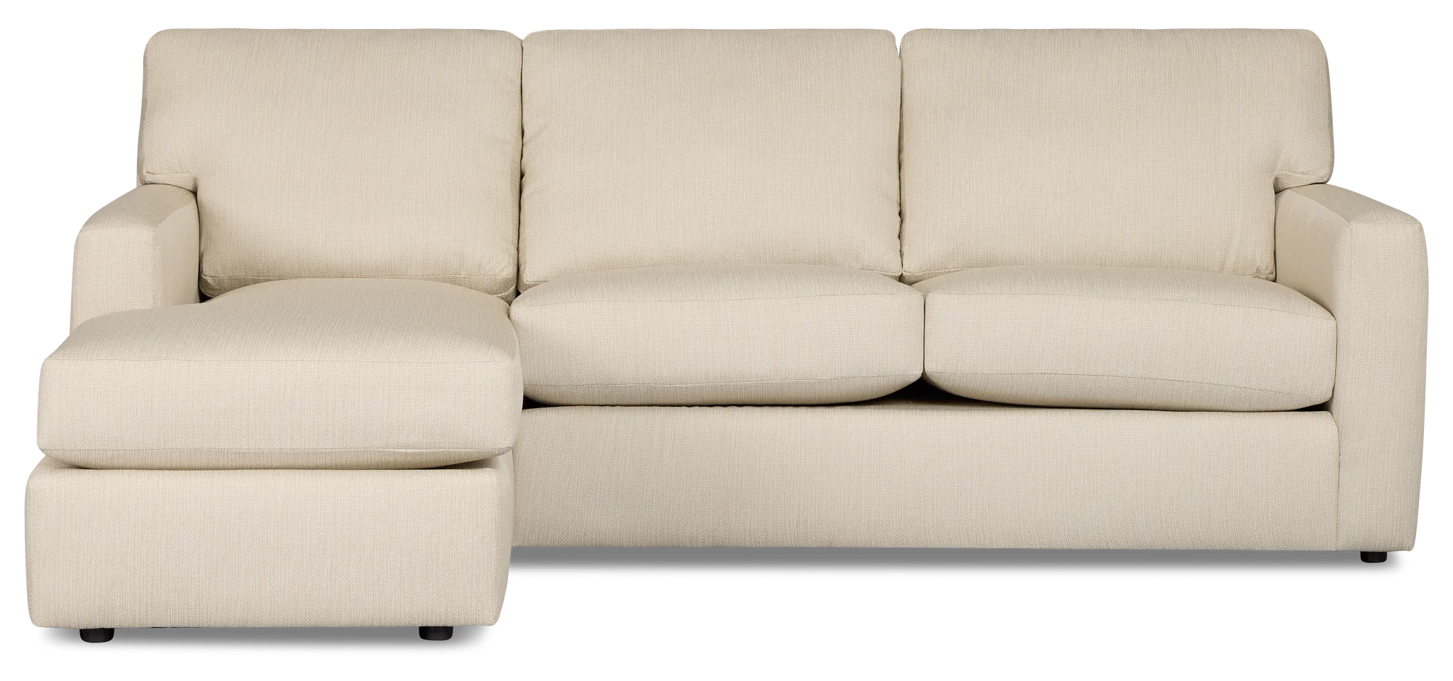 Rhodes Beige Fabric Left Chaise Sectional