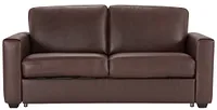 Lane Medium Brown Lthr/vinyl Memory Foam Sleeper