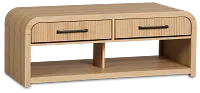 Lyndie Light Tone Drawer Rectangular Coffee Table