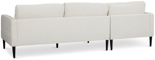 Nala Light Beige Velvet Left Chaise Sectional