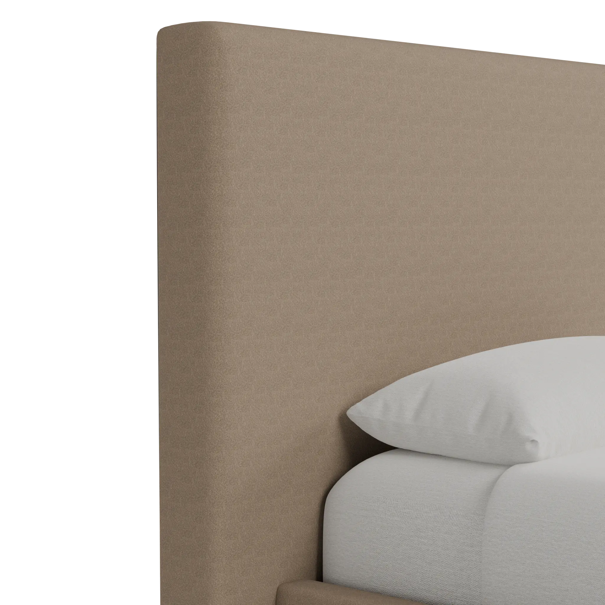 Grayton Merino Brown 54" Upholstered Platform Bed Grayton Merino Brown 54" Upholstered Platform Bed