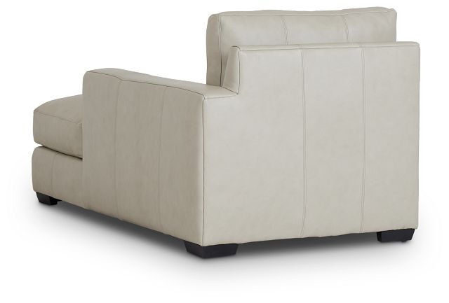 Dawkins Taupe Leather Right Chaise