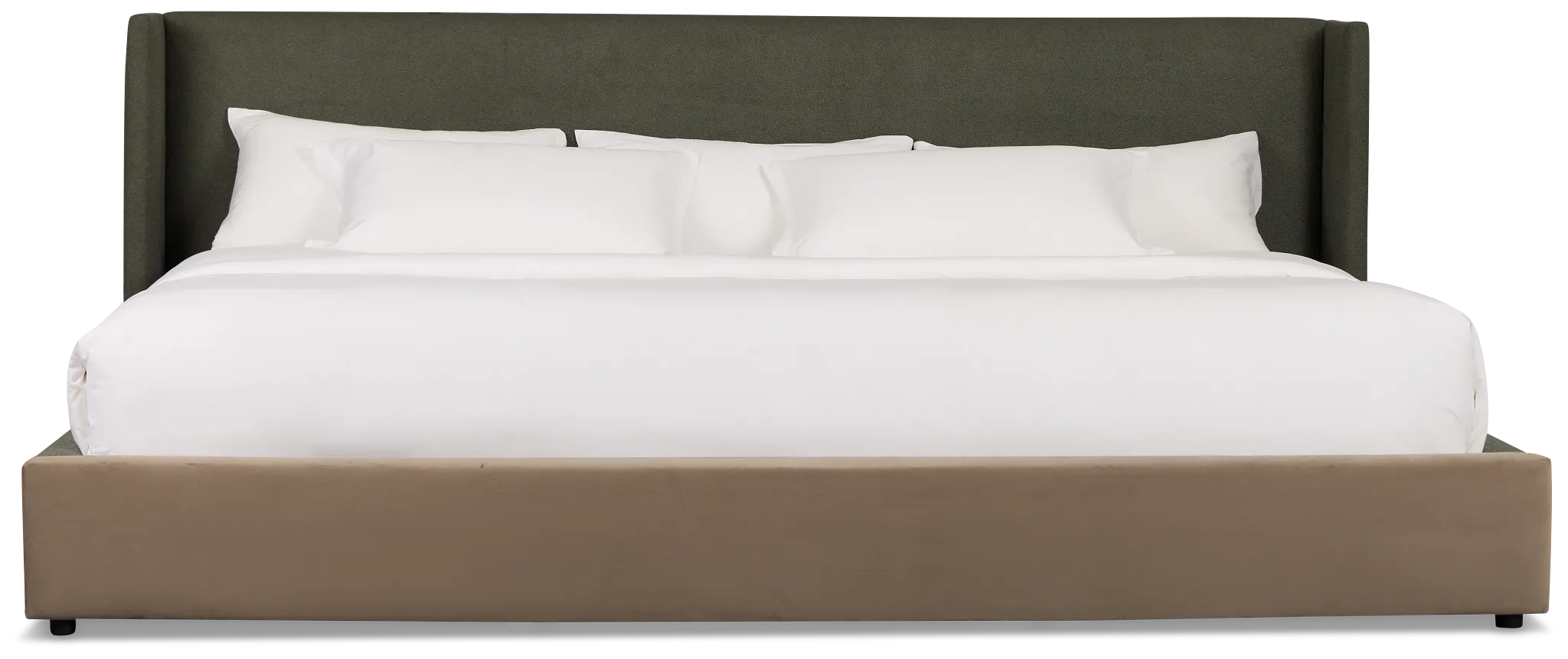 Captiva Sutton Green 48" Upholstered Shelter Bed