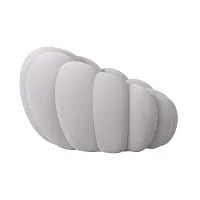 Kenzo Light Gray Fabric Chair & Ottoman